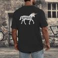 2019 Senior Unicorn Shirt Graduation High School College Men's Back Print T-Shirt