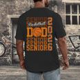 2026 Basketball Senior Dad Graduation Matching Family Men's Back Print T-Shirt