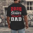 2026 Senior Band Dad Class Of 2026 Band Parent Graduation Men's Back Print T-Shirt