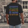 3rd Grade Graduation To 4th T-Shirt Kids Tee Fourth Men's Back Print T-Shirt