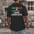 3rd Grade Level Complete Third Grade Graduation Men's Back Print T-Shirt