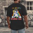 5th Grade Graduate Class 2021 Dabbing Unicorn Graduation Men's Back Print T-Shirt