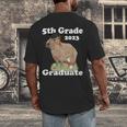 5th Grade Graduation Class Of 2023 Capybara Fifth Graduate Men's Back Print T-Shirt