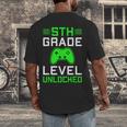 5th Grade Level Unlocked Back To School Gamer Graduation Men's Back Print T-Shirt