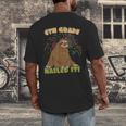 6th Grade Graduation Sloth Nailed It Class Of 2025 Men's Back Print T-Shirt