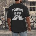 7th Seven Grade Graduation Shirt Boy Girl Graduate Education Men's Back Print T-Shirt