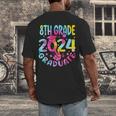 8th Grade Graduate 2024 Graduation Last Day Of School Tie Men's Back Print T-Shirt