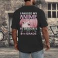 8th Grade Graduation Anime 2024 Graduate Middle School Girls Men's Back Print T-Shirt