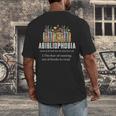 Abibliophobia Definition Book Reader Book Nerd Book Reading Men's Back Print T-Shirt