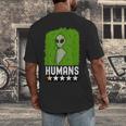 Alien Avoids Humans Sarcastic Introvert Humor Men's Back Print T-Shirt Alien Avoids Humans Sarcastic Introvert Humor Men's Back Print T-Shirt