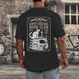 Anti-Social Book-Club Cat Graphic Men's Back Print T-Shirt