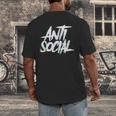 Anti Social Anti Social Club Introvert People Hate Men's Back Print T-Shirt