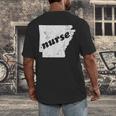 Arkansas Nursing Nurse Graduation Men's Back Print T-Shirt