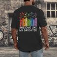 Awesome Like My Daughter Books Floral Proud Mom Women Men's Back Print T-Shirt Awesome Like My Daughter Books Floral Proud Mom Women Men's Back Print T-Shirt