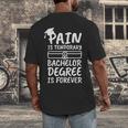 Bachelor Degree Graduation Men's Back Print T-Shirt