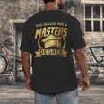 This Badass Has a Masters Degree College Graduation Men's Back Print T-Shirt