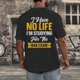 Bar Exam Shirt Law School Graduation 2025 Senior Men's Back Print T-Shirt