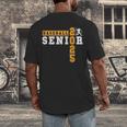 Baseball Senior Night Baseball Senior 2025 Graduation 11 Men's Back Print T-Shirt