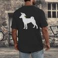 Basenji Graduation Dog Graduate Men's Back Print T-Shirt