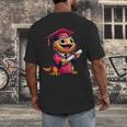 Bearded Dragon Graduation Kindergarten Elementary Girl Boy Men's Back Print T-Shirt