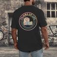 Bedtime Book Lover Reading Pajamas Men's Back Print T-Shirt Bedtime Book Lover Reading Pajamas Men's Back Print T-Shirt