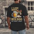 I Like Beer My Dog And Maybe 2 People Introvert Pun Men's Back Print T-Shirt I Like Beer My Dog And Maybe 2 People Introvert Pun Men's Back Print T-Shirt