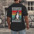 Bernedoodle Dog Introvert Bernedoodle Men's Back Print T-Shirt Bernedoodle Dog Introvert Bernedoodle Men's Back Print T-Shirt