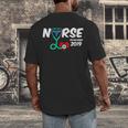 Best Nurse Graduation- RN Nurse Established 2019 LPN Men's Back Print T-Shirt