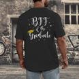 Bff Of The Graduate Graduation Best Friend Of Graduate Men's Back Print T-Shirt