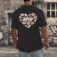 Big Book And Fall Heart Men's Back Print T-Shirt Big Book And Fall Heart Men's Back Print T-Shirt