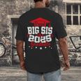 Big Sis Of a 2025 Graduate Class Senior Graduation Grad 25 Men's Back Print T-Shirt