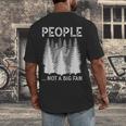 Bigfoot People Not a Big Fan Sasquatch Introvert Men's Back Print T-Shirt Bigfoot People Not a Big Fan Sasquatch Introvert Men's Back Print T-Shirt