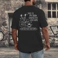 This Is My Book Character Costume Dog Reading a Book Men's Back Print T-Shirt