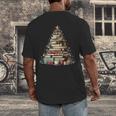 Book Christmas Tree Books Lovers Xmas Teacher Men Women Kids Men's Back Print T-Shirt Book Christmas Tree Books Lovers Xmas Teacher Men Women Kids Men's Back Print T-Shirt