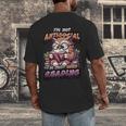 Book Lover Owl Reading Books Introvert Bookworm Men's Back Print T-Shirt Book Lover Owl Reading Books Introvert Bookworm Men's Back Print T-Shirt