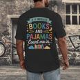 Book Lovers Reading Bedtime Cozy Pajama For Librarians Men's Back Print T-Shirt Book Lovers Reading Bedtime Cozy Pajama For Librarians Men's Back Print T-Shirt