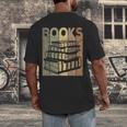 Book Reader Vintage Bookworm Retro Book Lover Men's Back Print T-Shirt