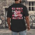 All Booked For Valentines Book Coffee Teacher Women Men's Back Print T-Shirt