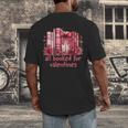 All Booked For Valentines Coquette Bow Book Lover Bookworm Men's Back Print T-Shirt