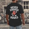 Books Or Book Reading Retro Men's Back Print T-Shirt