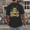 Bookworm Costume Kawaii Reading Worm For World Book Day Men's Back Print T-Shirt