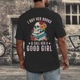 I Buy Her Books Call Her A Good Girl Book Lover Skull Men's Back Print T-Shirt I Buy Her Books Call Her A Good Girl Book Lover Skull Men's Back Print T-Shirt