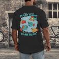 Cartoon Sarcasm Anti-Social Nihilism Introvert Fish Men's Back Print T-Shirt