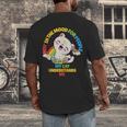 Cat Mom Loves Cats Dad Not In The Mood For People Introvert Men's Back Print T-Shirt