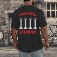 Chemistry Science Joke Graduated Cylinder Graduation T-Shirt Men's Back Print T-Shirt
