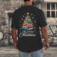 Christmas Book Tree Shirt Book Lover Librarian All Booked For Christmas Women's Christmas Book Lover Librarian Men's Back Print T-Shirt Christmas Book Tree Shirt Book Lover Librarian All Booked For Christmas Women's Christmas Book Lover Librarian Men's Back Print T-Shirt