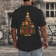 Christmas Tree Bookshelf Book Lover Library Men Women Kids Men's Back Print T-Shirt Christmas Tree Bookshelf Book Lover Library Men Women Kids Men's Back Print T-Shirt