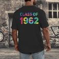 Class Of 1962 School Reunion College Highschool Graduation Men's Back Print T-Shirt