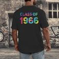 Class Of 1966 School Reunion College Highschool Graduation Men's Back Print T-Shirt