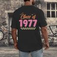 Class Of 1977 School Graduation Meetup Reunion Men's Back Print T-Shirt